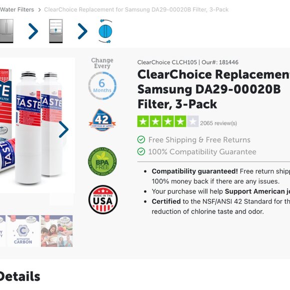 NEW-2 Samsung Fridge filters - Picture 4 of 4